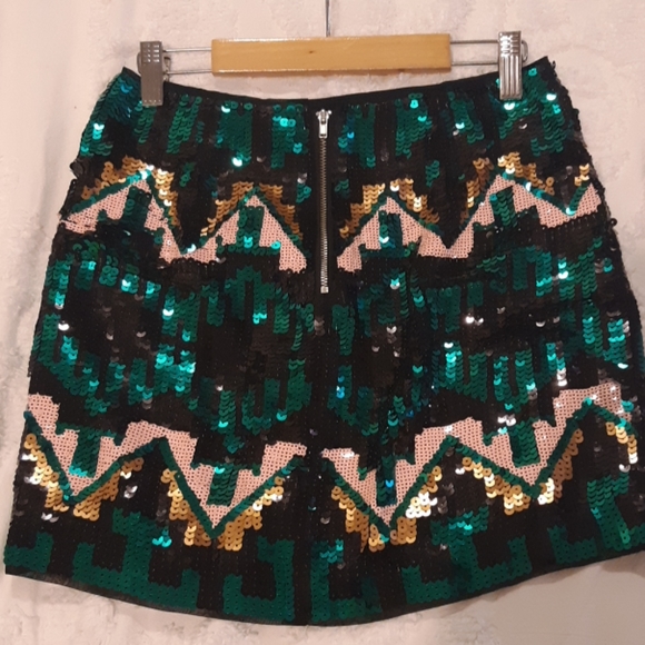 H&M Aztec Sequin Skirt - Picture 3 of 5